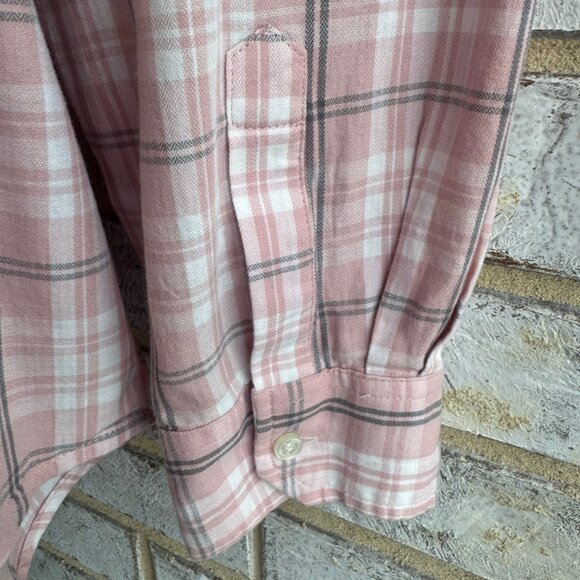 Charter Club Long Sleeve Button Up Collared Plaid Shirt Women's Size 3X - Picture 7 of 8